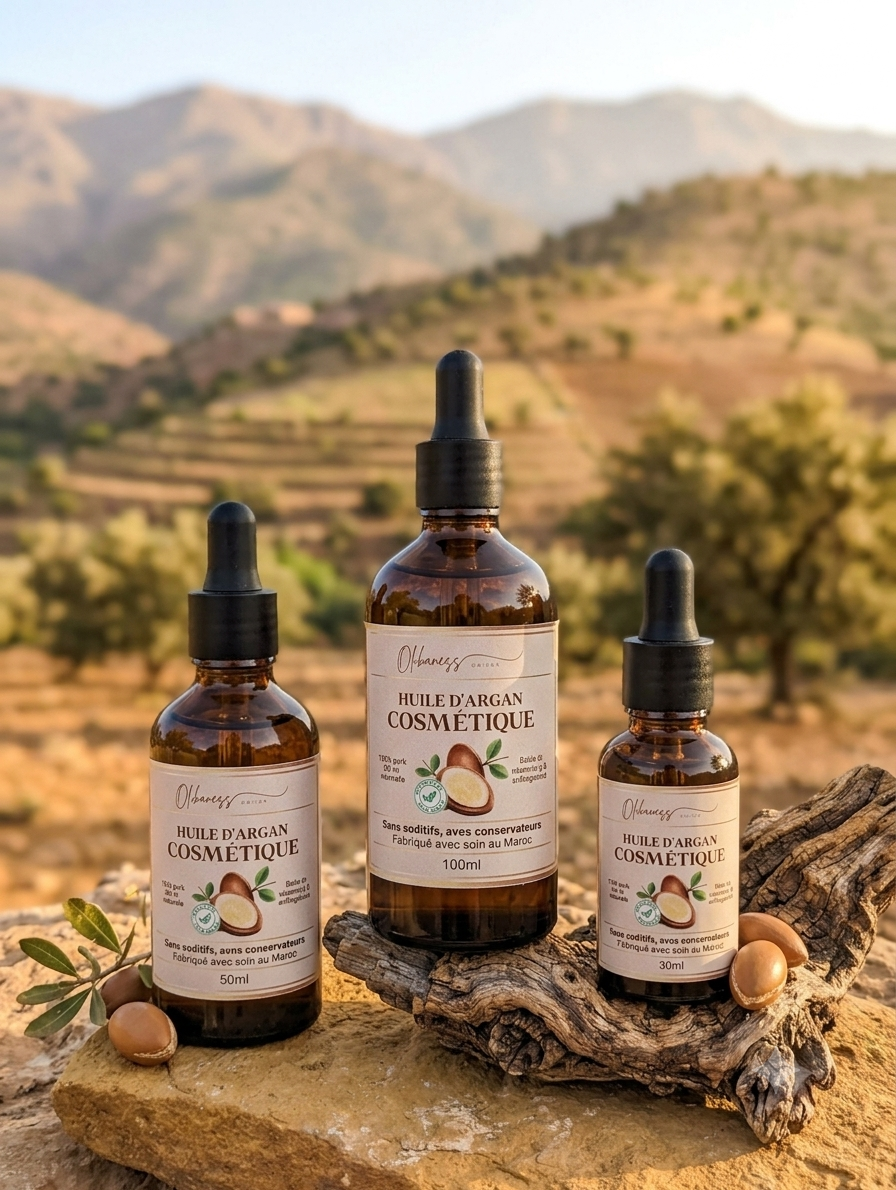 Huile d’Argan Cosmétique Bio – 100% Pure & Naturelle